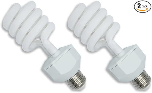 lumenivo UVB Reptile Light 23W 10.0 Desert Terrarium UVB Bulb for Bearded Dragon, Dwarf Monitors, Veiled Chameleons - Simulates UVB from The Sun to Help in Calcium Absorption - 120V - 2 Pack