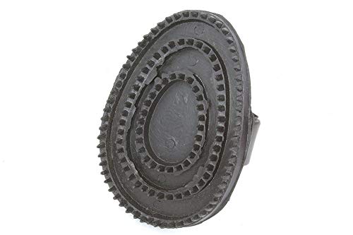 Grewal Equestrian Palm Fit Curry Comb (Black)