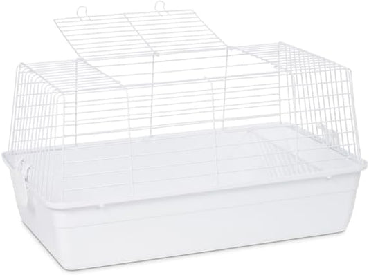 Elegant Escape Small Round Bird Cage with Graceful Design, Durable Metal Construction, Compact Size, and Comfortable Space White