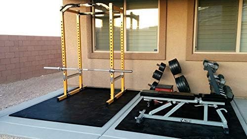 American Floor Mats - Heavy Duty Stall Tiles - Stable/Horse Tiles - Thick, Durable Rubber Flooring Solid Black 3/8" Thick Expansion Set