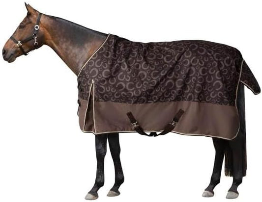 HORZE Glasgow Light Weight Waterproof Turnout Horse Sheet (No Fill) - Chocolate Plum - 72 in
