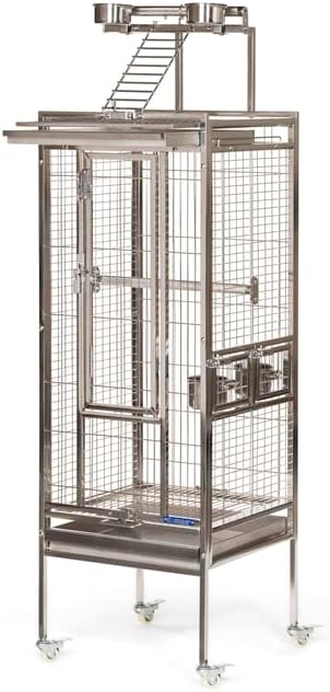 Maykoosh Bird Cage with PlaytopSpacious Parrot HabitatDurable Metal & Wood