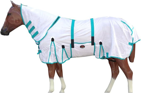 HILASON Horse Fly Sheet - Summer Spring UV Protection Mesh Bug Mosquito FlySheet for Horses | Fly-Sheet