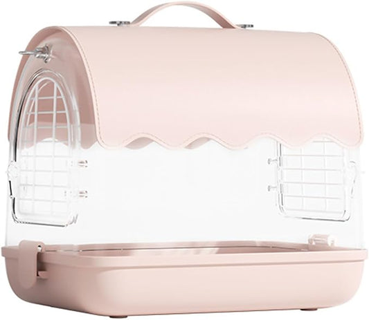 Acrylic Bird Carriers Suit Small Bird Cage Garden Security Parrots Enclosure for Lovebird Parrots Swallow Goldfinches