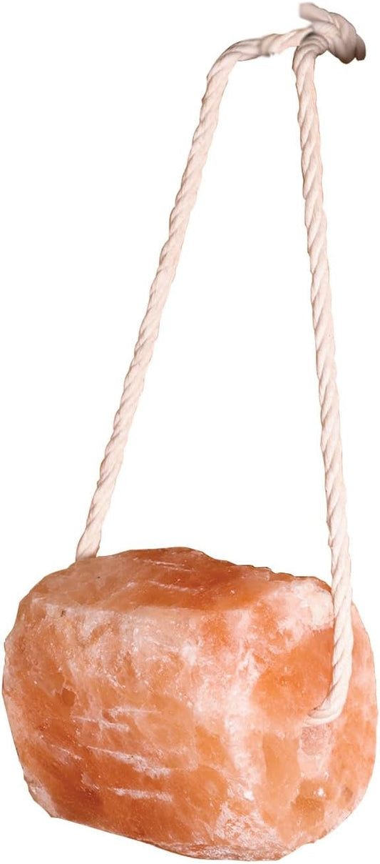 Schneiders Himalayan Horse Rock Salt Lick | Natural Mineral Source | Assures Balanced Mineral Intake | Boredom Reliever | Various Weights on Rope | 6.6 lbs w/Rope
