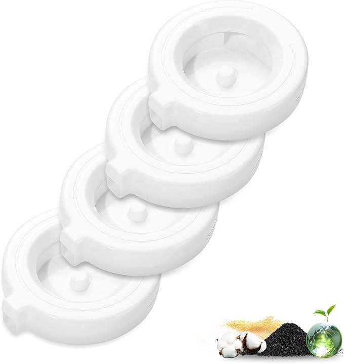 Dog Water Dispenser Filters, Triple Filtration System For 3L/3.6L/4.6L/6L/8L Pet Water Dispenser, Pet Fountain filter Replacement (4 Pcs)