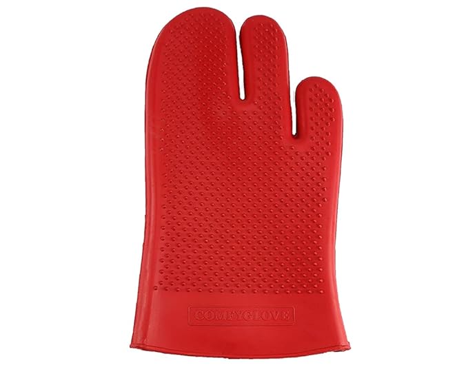 Grewal® Equestrian Grooming Bundle Kit - Comfy Pet Grooming & Bathing Glove - Oval Face Soft Bristles - Great for Thin & Sensitive Skin (Red)