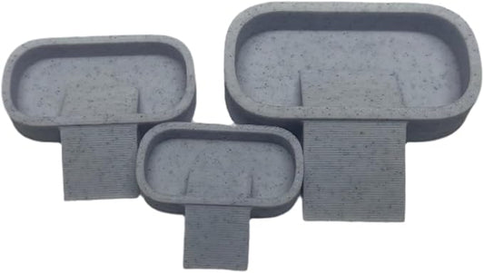 Isopod Feeding Dish 3-Pack – Small, Medium & Large Sizes | Insect Feeder Bowl Set for Isopods, Springtails, Dubia Roaches, Reptiles & Bioactive Terrariums