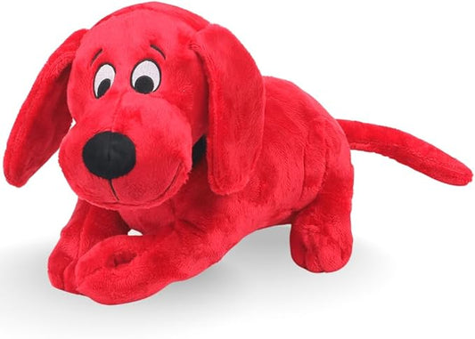 Clifford® Snuggle Buddy 14" Plush Dog Toy | Cozy Dog Stuffed Animals Play Toy for Medium to Large Dogs | Comfort, Squeakers, Crinkle, Interactive Bonding