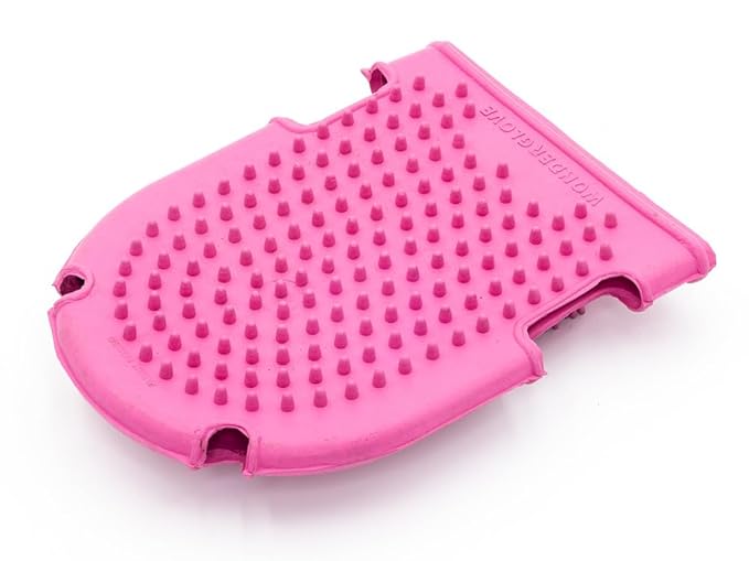 Grewal Equestrian Wonder Grooming Glove-Double Sided (Pink)