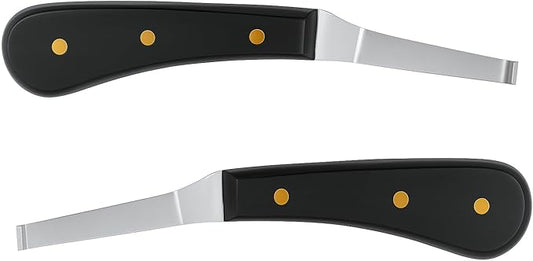 Regular Hoof Knife for Horses – Farrier Tool with Plastic Grip – Hoof Trimming Knife for Equine Care & Veterinary Use (Left Hand)