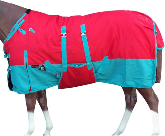 HILASON 1200D Winter Waterproof Poly Horse Blanket Belly Wrap | Turnout Blankets for Horses