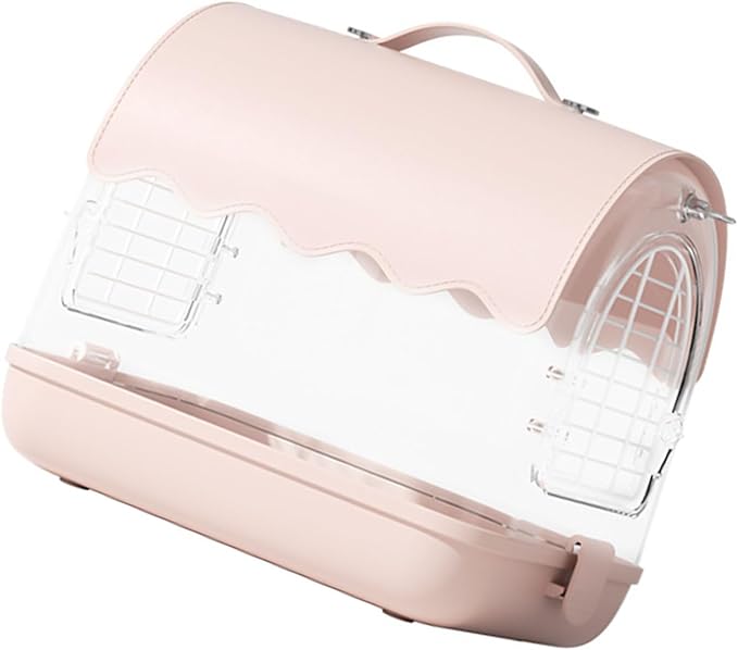 Acrylic Bird Carriers Suit Small Bird Cage Garden Security Parrots Enclosure for Lovebird Parrots Swallow Goldfinches