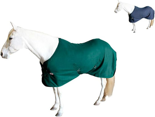 Derby Originals Classic Fleece Cooler All Season Horse Sheet & Blanket Liner | Stables & Outdoor Use (Hunter Green, 69")