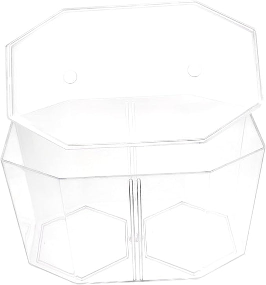 Fish Separation Box Dual Compartment Betta Breeding Tank Removable Divider High Aquarium Isolation Box for Safe Fish Hatching and Spawning