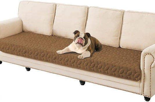 Ameritex Waterproof Pet Bed Cover Anti-Slip Dog Bed Blanket for Sofa and Furniture Waterproof New Pattern Design (Camel, 30x90 Inch (Pack of 1))