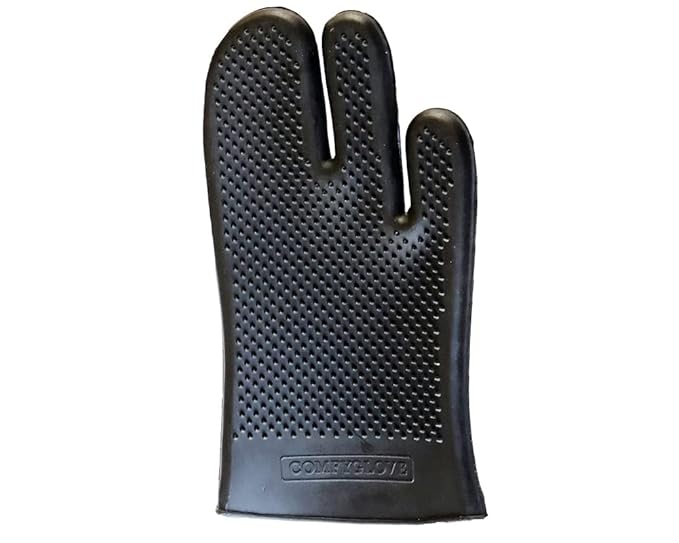 Grewal® Equestrian Grooming Bundle Kit - Comfy Pet Grooming & Bathing Glove - Oval Face Soft Bristles - Great for Thin & Sensitive Skin (Black)