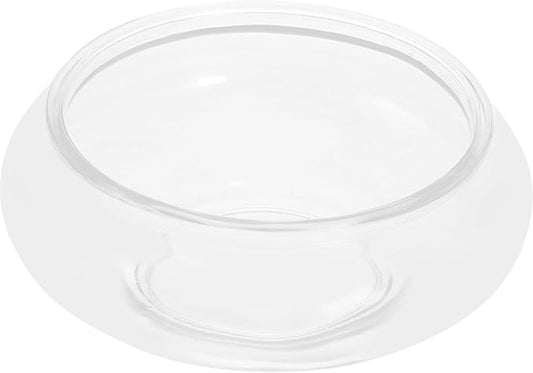 DOITOOL Clear Fish Bowl Vase Glass Bubble Bowl Round Shallow Planter Terrarium Fish Bowl Water Lily Bowl Wide Mouth Flower Vase Aquatic Plant Pot Hydroponic Planter Glass Fish Tank Bowl, S
