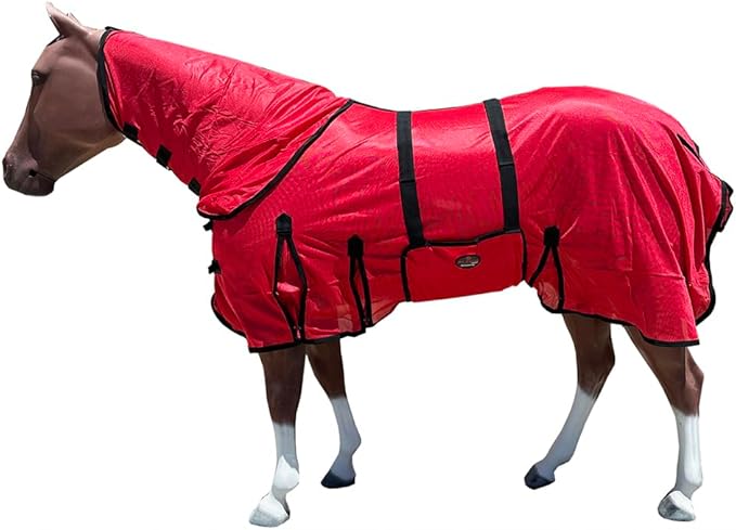 HILASON Horse Fly Sheet - Summer Spring UV Protection Mesh Bug Mosquito FlySheet for Horses | Fly-Sheet