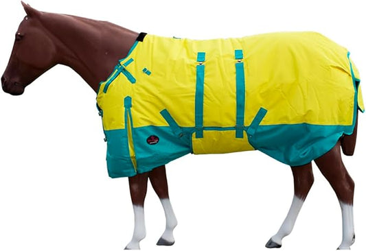 78" Hilason 1200D Winter Waterproof Turnout Horse Blanket Belly Wrap Yellow