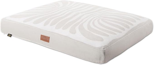 TOWN & COUNTRY LUXE CuddleTown Matisse Everwash® Pillow Pet Bed, Water Repellent Floor Pillow, Machine Washable Cover, Soft & Calming, Taupe, Small 28"x22"x4"