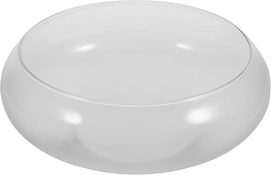 Glass Bubble Bowl - Wide Mouth Flower Vase Clear Bubble Planter Terrarium Aquatic Plant Pot Shallow Fish Tank for Centerpiece Hydroponic Succulent