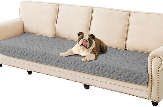 Ameritex Waterproof Pet Bed Cover Anti-Slip Dog Bed Blanket for Sofa and Furniture Waterproof New Pattern Design (Lightgrey, 30x80 Inch (Pack of 1))