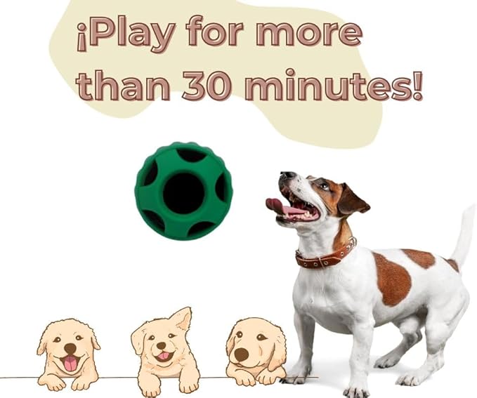 Avellana, Long Lasting, Interactive Dog Toy, Food Grade, Silicone Dog Toy for Large Dogs Puppy Ball Shape.