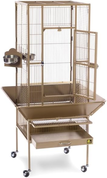 Mid-Century Marvel Bird Cage with Retro-Inspired Design, Durable Construction, Spacious Interior, and Elegant Finish for Stylish Coco