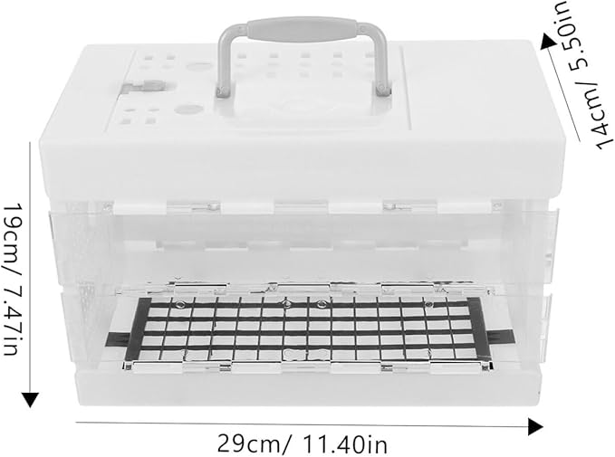 POPETPOP Outdoor Small Bird Carrying Cage Lightweight Travel Parrot Carrier for Parakeets Cockatiels for Sightseeing Hiking and Camping with Optimal Ventilation for Comfort