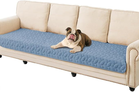 Ameritex Waterproof Pet Bed Cover Anti-Slip Dog Bed Blanket for Sofa and Furniture Waterproof New Pattern Design (Lightblue, 30x90 Inch (Pack of 1))