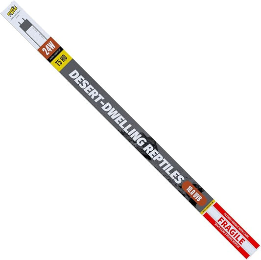 T5 UVB Reptile Light Tube, UVB10.0 24W T5 Lamp Tube for Reptiles, Bearded Dragon UVB Light, Terrarium Liner Bulb Bar for Lizard,Length 22'' (T5 UVB Tube, 24Watt)