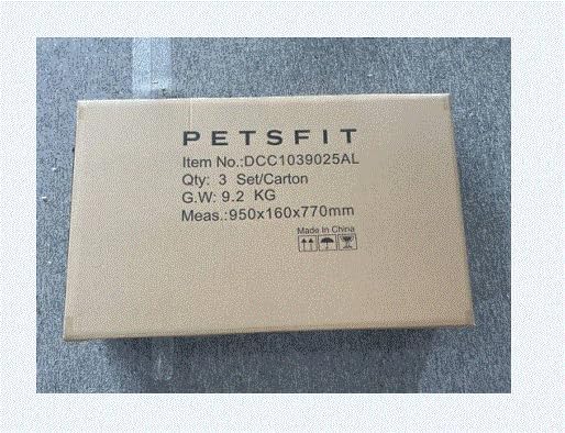PETSFIT Soft Dog Crate, Dog Crate Travel - 30 Inch Lightweight, Roomy, Easy to Set Up, Sturdy Portable Dog Kennel with Thick Mat, Grey