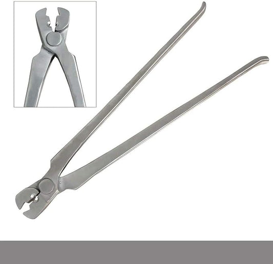 Premium Farrier Nail Puller Tool Vanadium Steel Construction,Durable Dull Finish, Ergonomic Handle Design for Comfort,Precision Hoof Care and Nail Removal