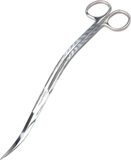VORESTIC Long Aquarium Scissors for Plants 9.8 inches, Aquascaping Scissors, Aquarium Plant Trimmer, Aquascape Tools, Terrarium Tools for Plants (1 Pc Wave)