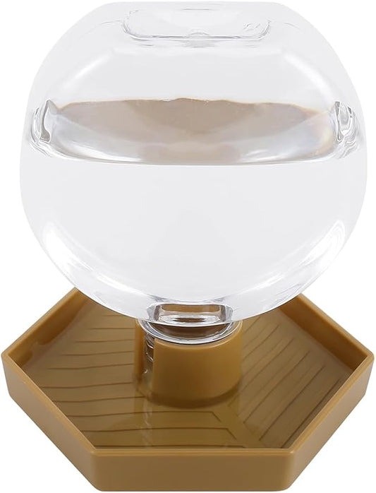 Reptile Water Feeder,Gecko Bearded Dragon Automatic Water Dispenser 12 Oz Amphibians Waterer Dish Terrarium Bowls for Lizards Turtles Snake Frog,Round Shaped