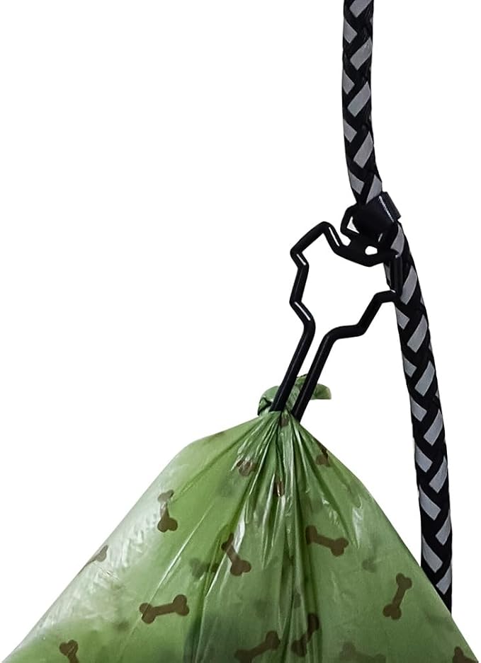 Dog Poop Bag Holder, Waste Bag Holder, Dog Poop Bag Carrier, Hand Free Holder (2 pack, Green)
