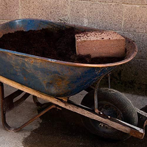 Minute Soil Bulk Coconut Coir Block 6-Pack – OMRI Listed for Organic Use – 72 lb Compressed Soil Expands with Water – Organic Grow Medium for Gardens & Farms