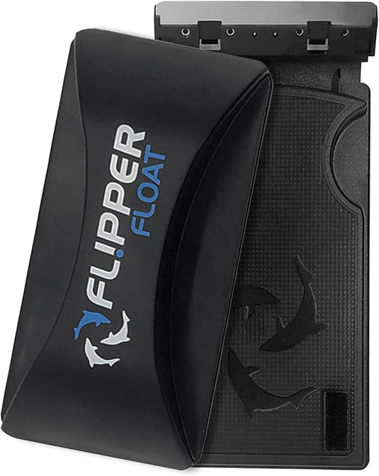 Flipper Cleaner Float - 2-in-1 Floating Magnetic Aquarium Glass Cleaner - Fish Tank Cleaner - Scrubber & Scraper Aquarium Cleaning Tools - Floating Fish Tank Cleaner, Standard