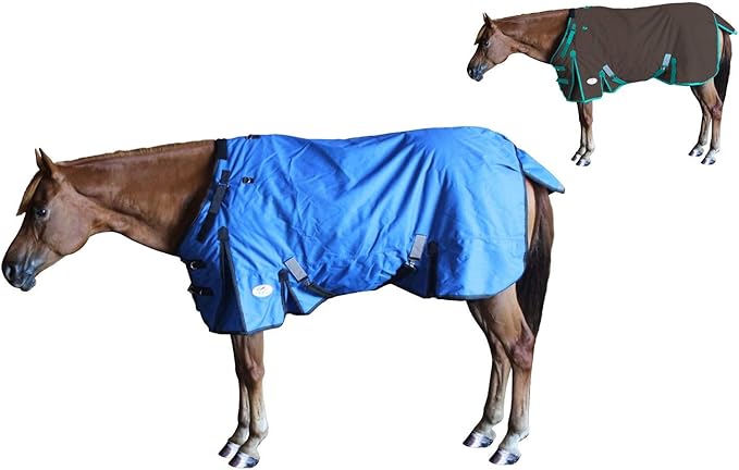Derby Originals Nordic Tough 1200D Ripstop Waterproof Reflective Winter Horse Turnout Blanket 300g Heavy Weight, Royal Blue, 84"