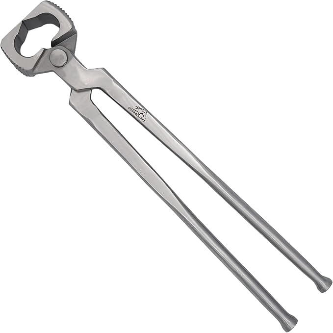 Equine Care 14-Inch Horseshoe Puller & Hoof Spreader Tool | Professional Serrated Jaw Farrier Pliers | Chrome Vanadium Steel, Rust-Resistant | Ideal for Farriers, Veterinarians & Horse Owners.