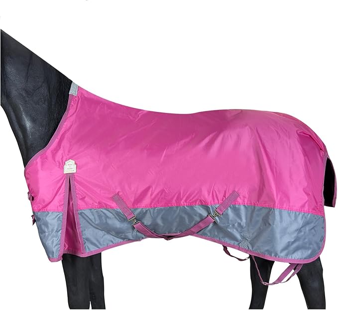 BARN & STABLE 420D Breathable&Waterproof Horse Sheet Summer Sheet for Horse with Removable Web Leg Straps