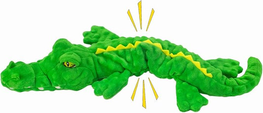 Dog Toys,Stuffed Squeaky Toys Animal Crinkle Plush Toy for Small, Middle, Large Dogs, Chew Interactive Dog Toys to Keep Them Busy,Big Pet Toys for Tug of War Game,Crocodile