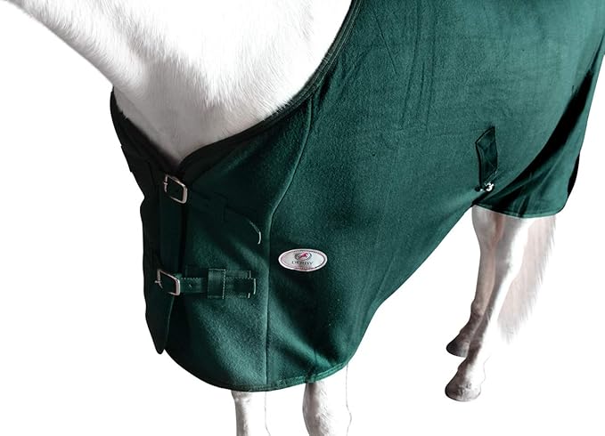 Derby Originals Classic Fleece Cooler All Season Horse Sheet & Blanket Liner | Stables & Outdoor Use (Hunter Green, 69")