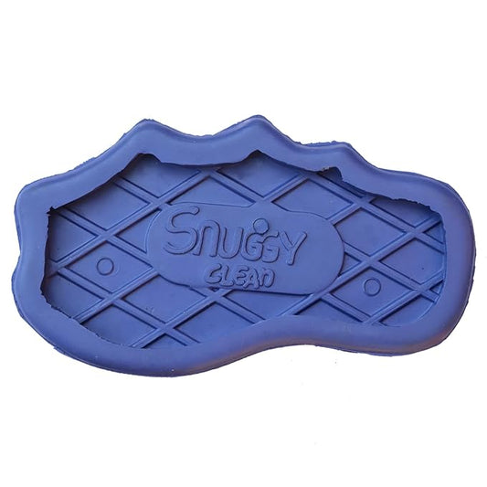 Grewal Equestrian Snuggy Clean Large Teeth Rubber Groomer Curry (Royal Blue)