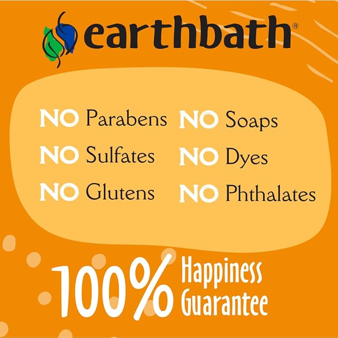 earthbath Shea Butter Shampoo - Hypoallergenic Dog Shampoo Sensitive Skin, Sensitive Dog Shampoo, Dog Bath Wash, Dander Care, Cruelty-Free, Vegan, Non-GMO, Made in USA, 33:1 Ultra-Concentrated- 128 Oz