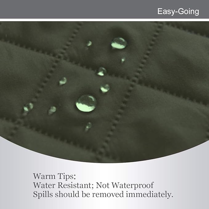 Easy-Going Reversible Oversized Couch Cover for 3 Cushion Couch Sofa Cover for Dogs Water Resistant Furniture Protector Cover with Foam Sticks for Pet (Oversized Sofa, Army Green/Beige)