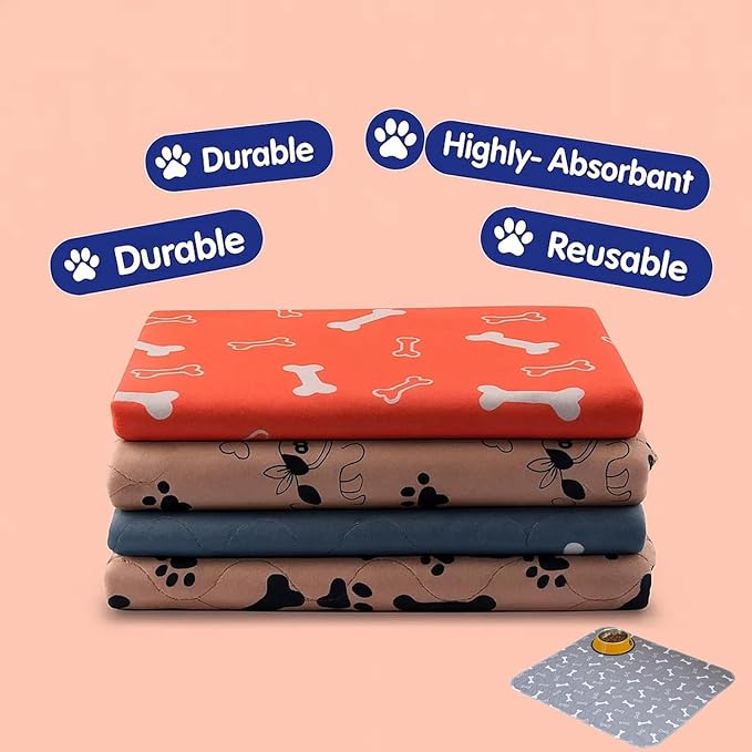 Puppypad Pee Pads for Dogs, 2026 Upgraded Washable Puppy Pad with Pheromones, PuppyPad.com Pee Pad - Leak & Odor Proof, Non-Slip Base, Easy to Clean & Reusable (Brown-a L: 31.5" × 35.4")