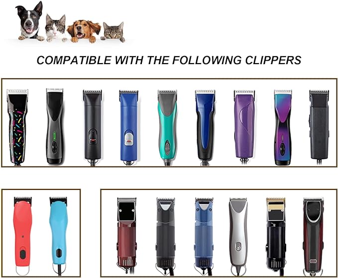 Size T84# Detachable Pet Dog Grooming Stainless Steel Blades,Compatible with Andis/Oster A5/Wahl KM10 Series Dog Clippers,Cut Length 3/32"(2.4mm)