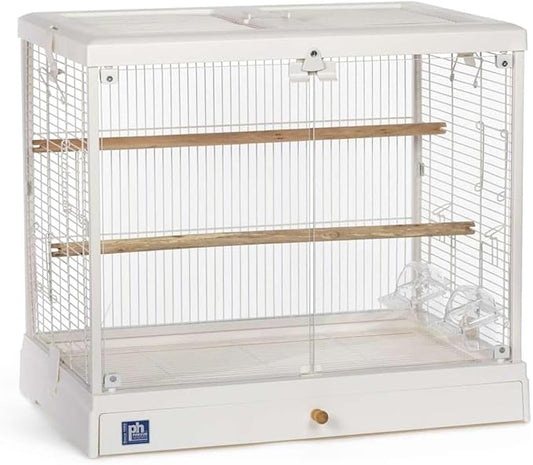 Maykoosh Modern Minimalism Charming Bird Cage with Elegant Design, Intricate Details, and Spacious Interior for Birds